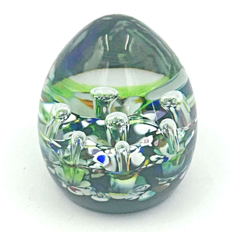 Caithness Scotland Harlequin Double Paul Ysart  Art Glass Paperweight