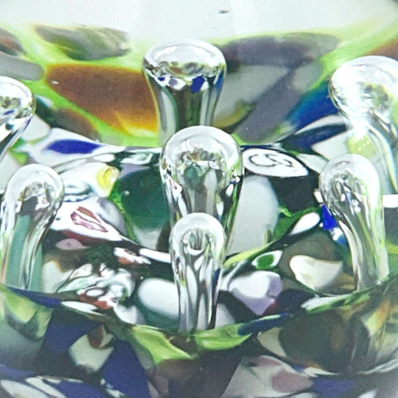 Caithness Scotland Harlequin Double Paul Ysart  Art Glass Paperweight