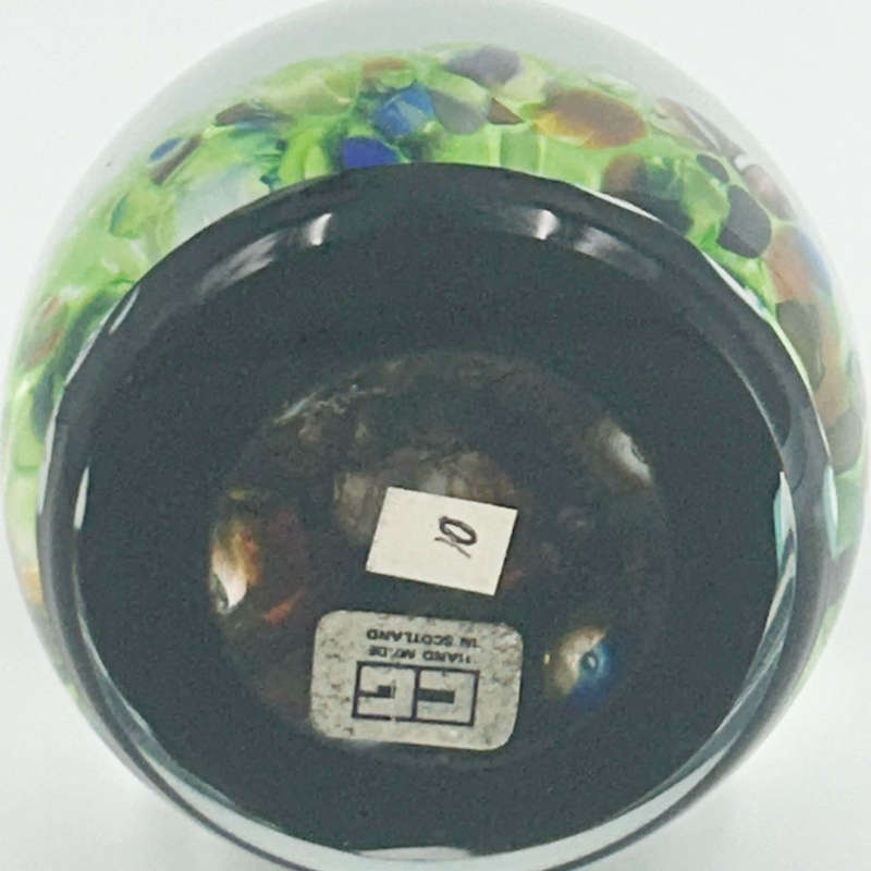 Caithness Scotland Harlequin Double Paul Ysart  Art Glass Paperweight