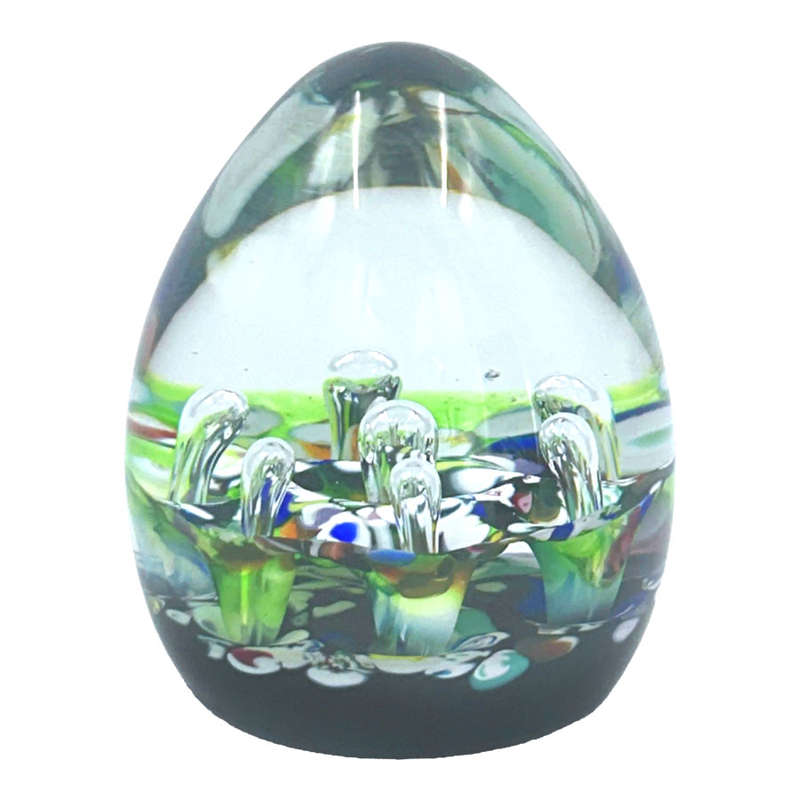 Caithness Scotland Harlequin Double Paul Ysart  Art Glass Paperweight