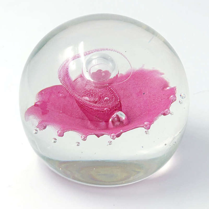 Caithness Scotland Floral Illusion Art Glass Paperweight LTD Edition