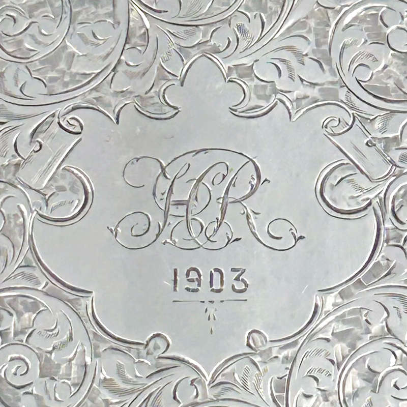 Hallmarked Silver Calling Card Case Birmingham 1903
