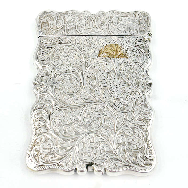 Hallmarked Silver Calling Card Case Birmingham 1907