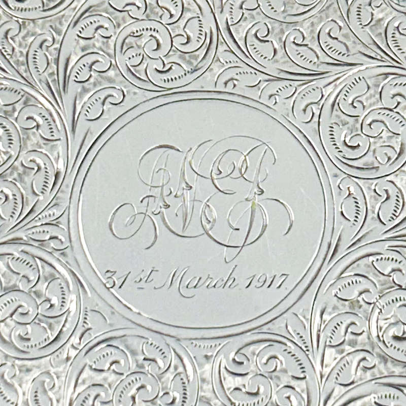 Hallmarked Silver Calling Card Case Birmingham 1907