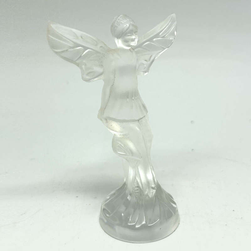 Lalique Frosted And Clear Crystal Fairy Clochette Fairy Seal  20th