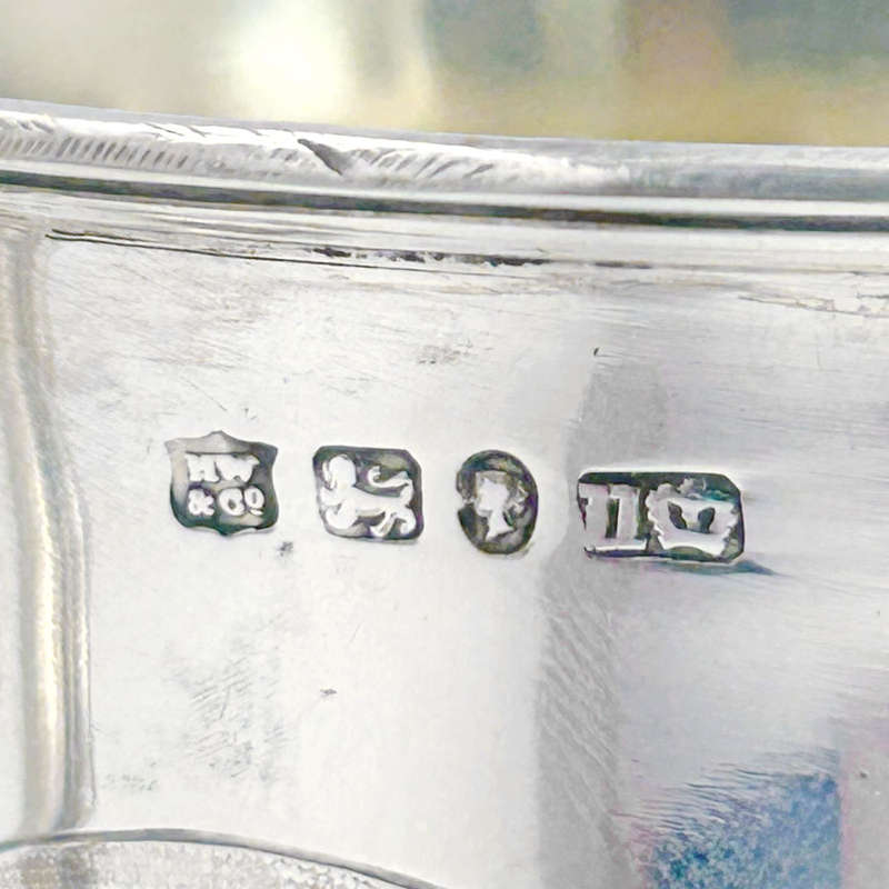 London 1840 Hallmarked Silver Christening Mug Henry Wilkinson