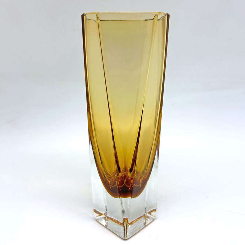Murano Amber Tulip Vase Alessandro Mandrazzuto Vase 20th
