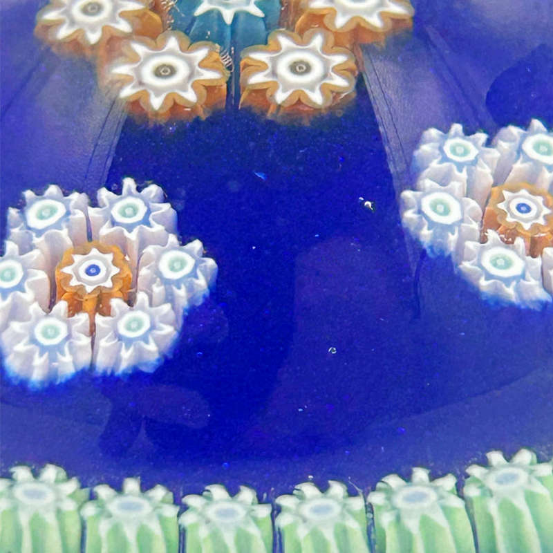 Perthshire Scotland Millefiori Art Glass Paperweight C1980