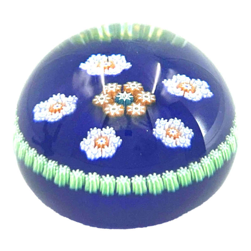 Perthshire Scotland Millefiori Art Glass Paperweight C1980