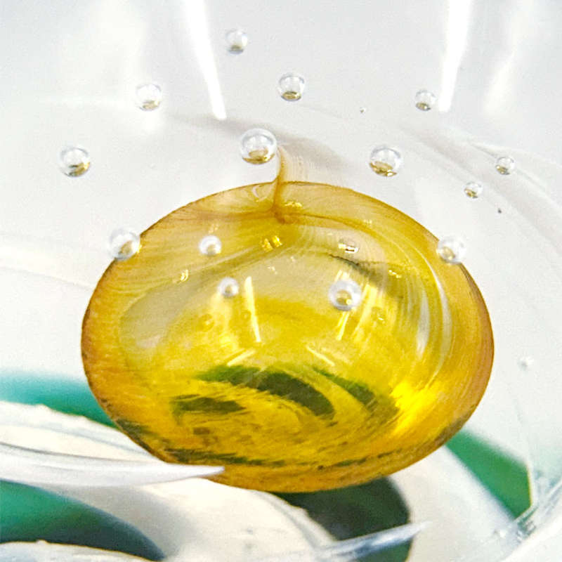 Selkirk Scotland Sunkissed Art Glass Paperweight 2000