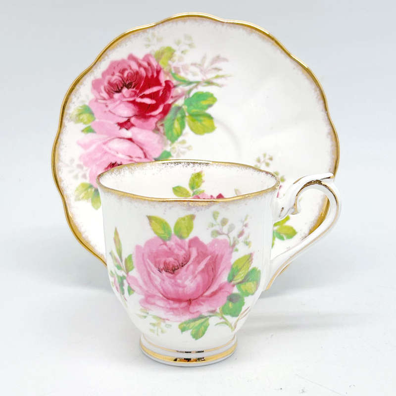 Royal Albert American Beauty Demitasse Duo