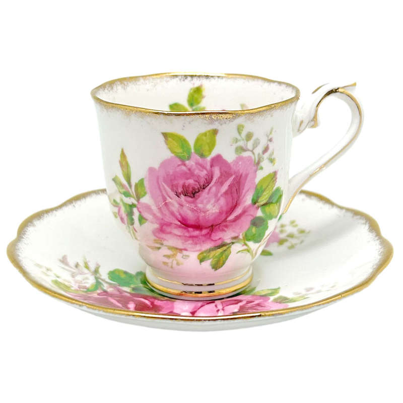 Royal Albert American Beauty Demitasse Duo