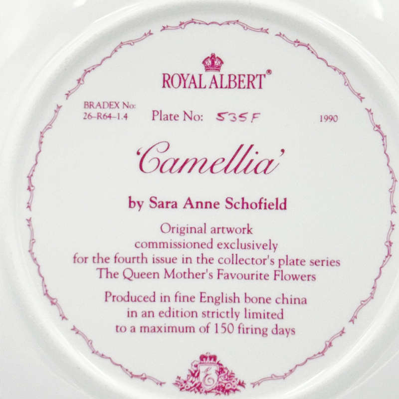 Royal Albert Queen Mothers Favourite Plate Camellia