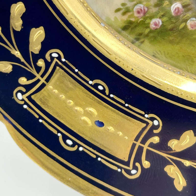 Royal Vienna Porcelain Cabinet Plate Signed Riemor Toh Liebe Dich 19th