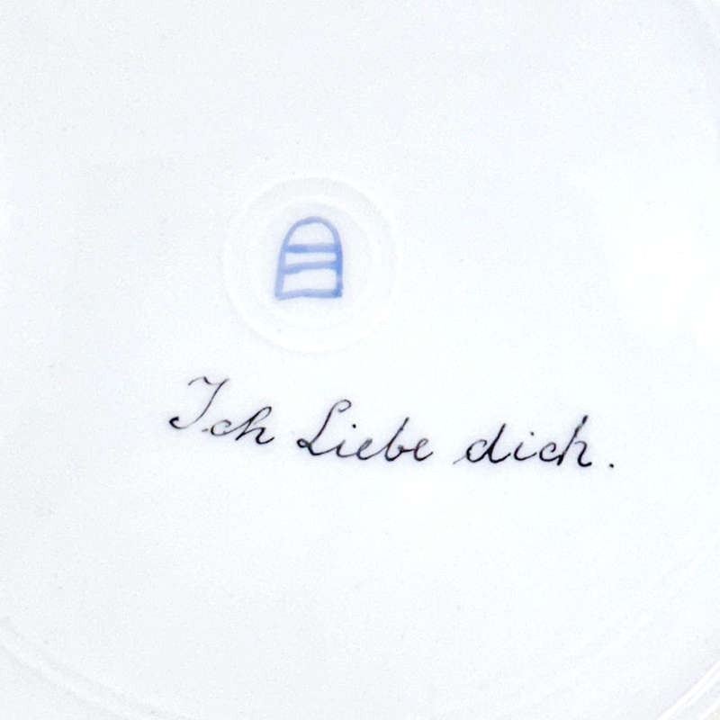 Royal Vienna Porcelain Cabinet Plate Signed Riemor Toh Liebe Dich 19th