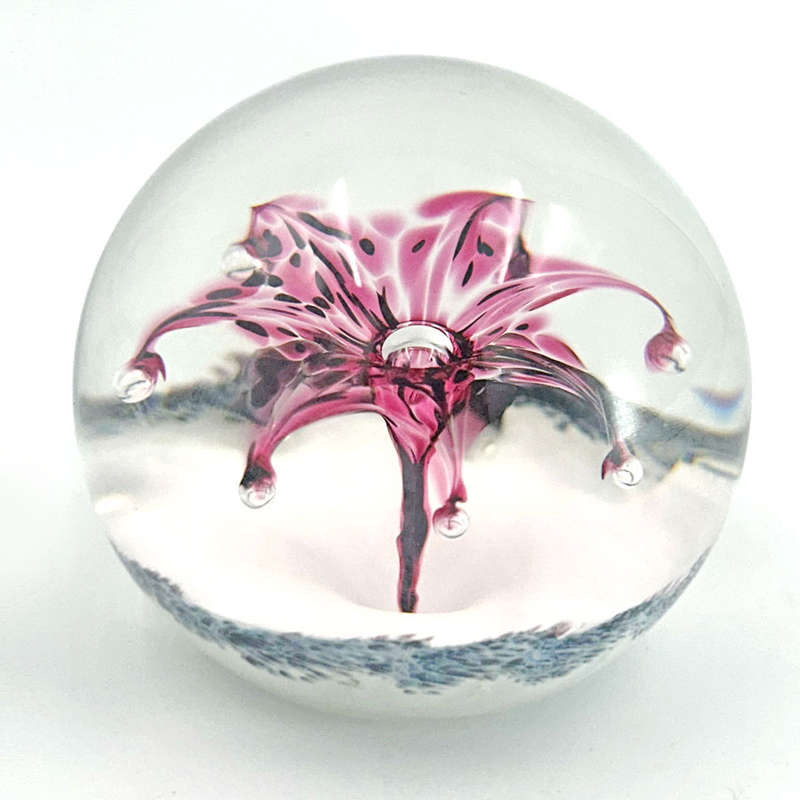 Selkirk Scotland Firecracker Art Glass Paperweight 1997