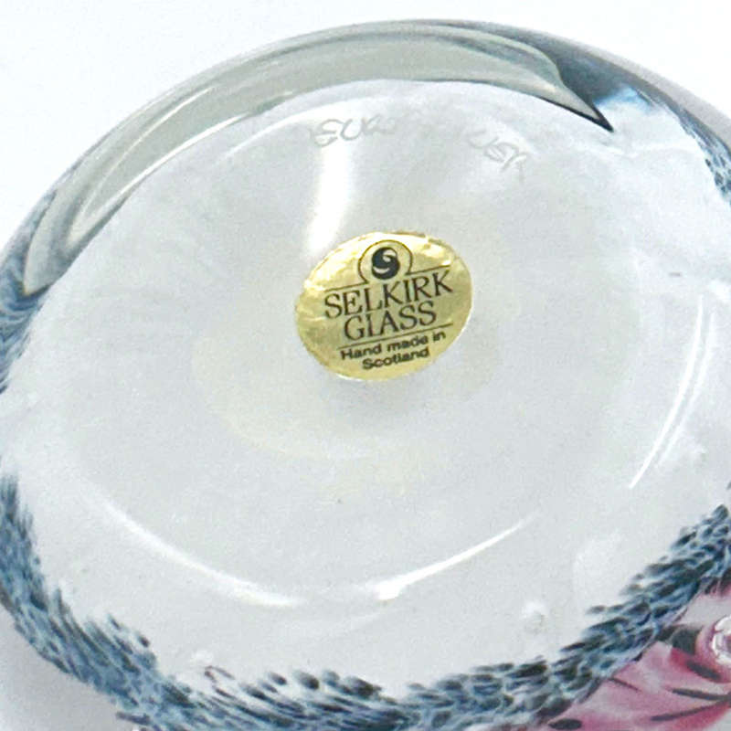 Selkirk Scotland Firecracker Art Glass Paperweight 1997