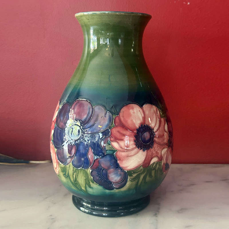 Walter Moorcroft Anemone Extra Large Vase C1949