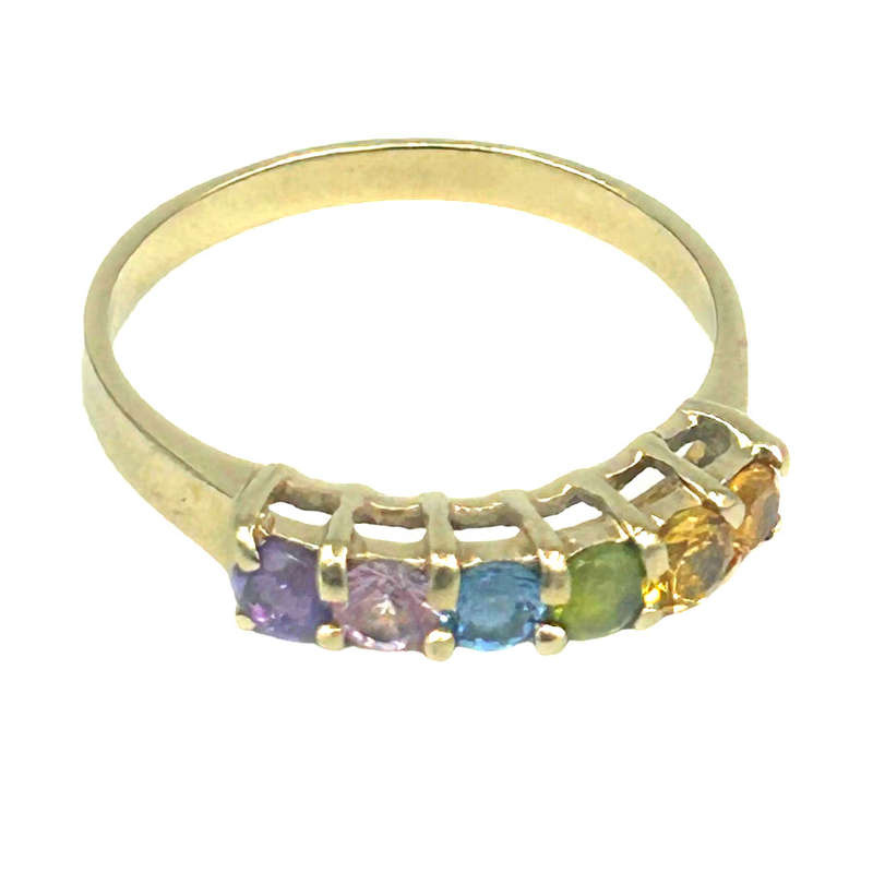 9Ct Gold Semi Precious Stone Ring