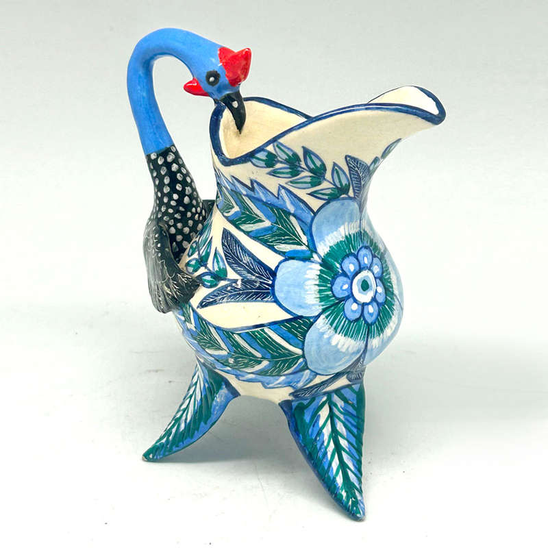 Ardmore Hand Painted Bird Jug Fudni 2007