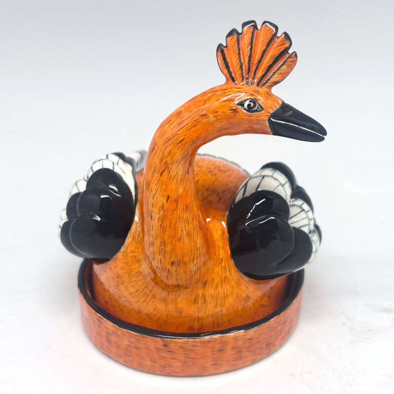 Ardmore Hand Painted Covered Bird Bowl  Sthembiso 2009