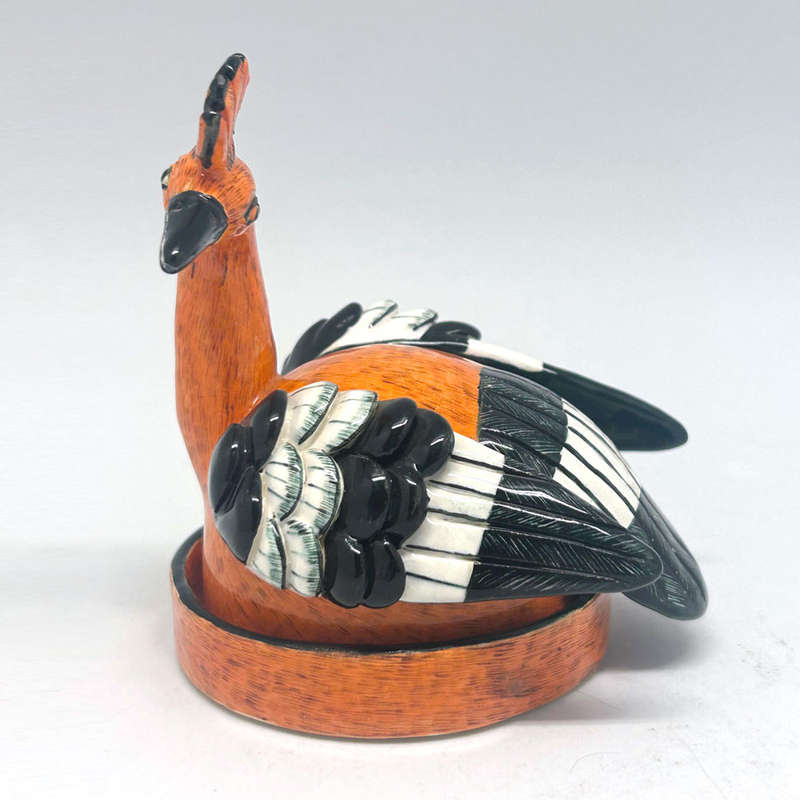 Ardmore Hand Painted Covered Bird Bowl  Sthembiso 2009
