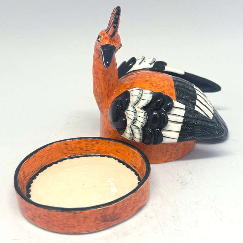 Ardmore Hand Painted Covered Bird Bowl  Sthembiso 2009