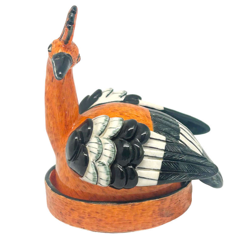 Ardmore Hand Painted Covered Bird Bowl  Sthembiso 2009