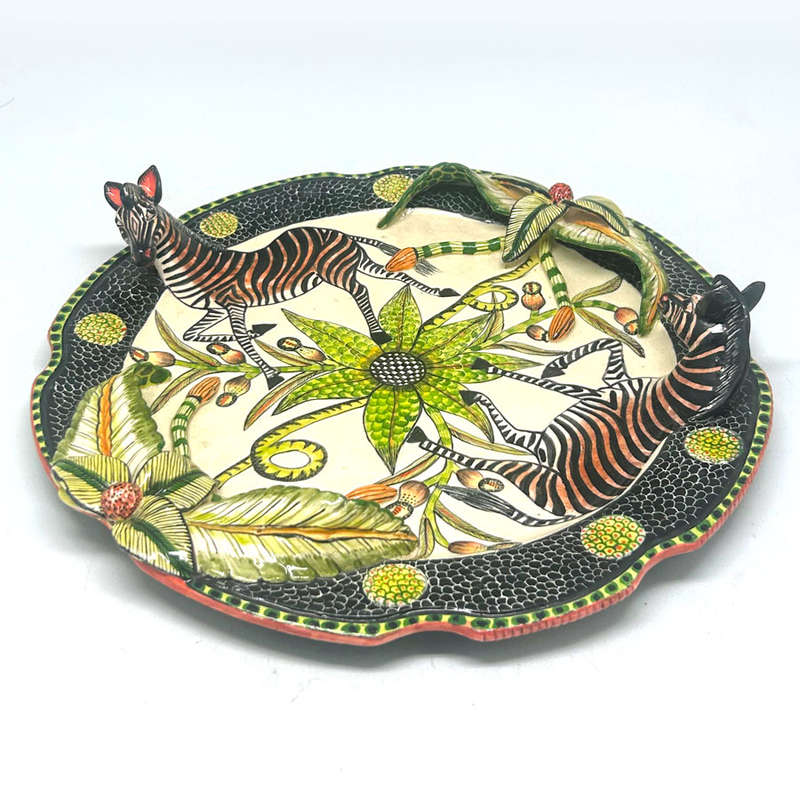 Ardmore Hand Painted Zebra Bowl Lovemore 2012