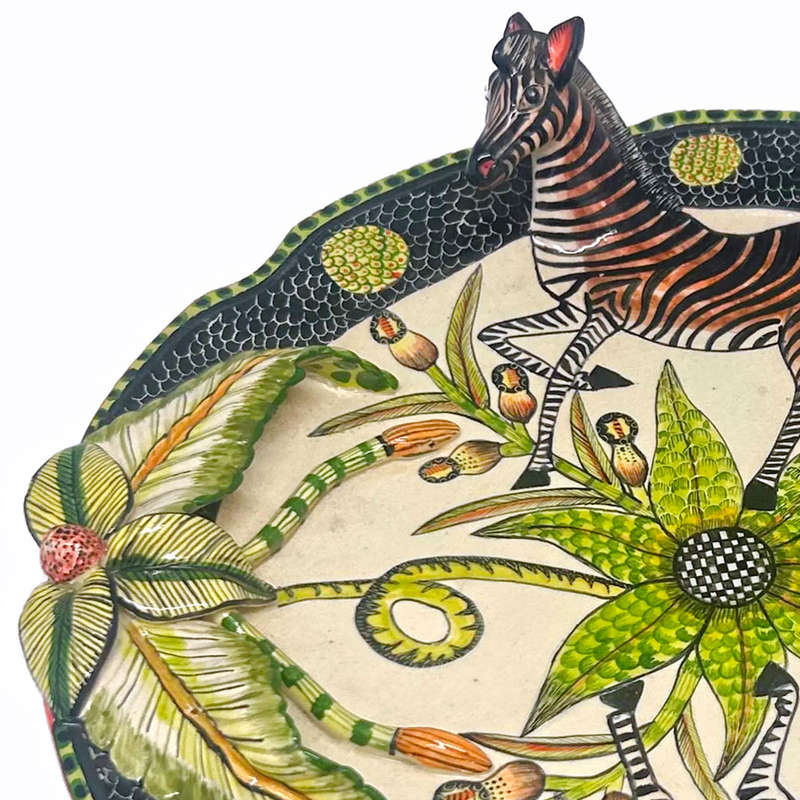 Ardmore Hand Painted Zebra Bowl Lovemore 2012