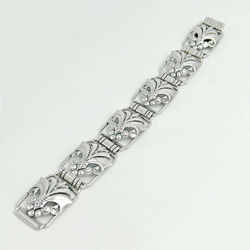 Candida Sterling Silver Fleur De Lis  Bracelet