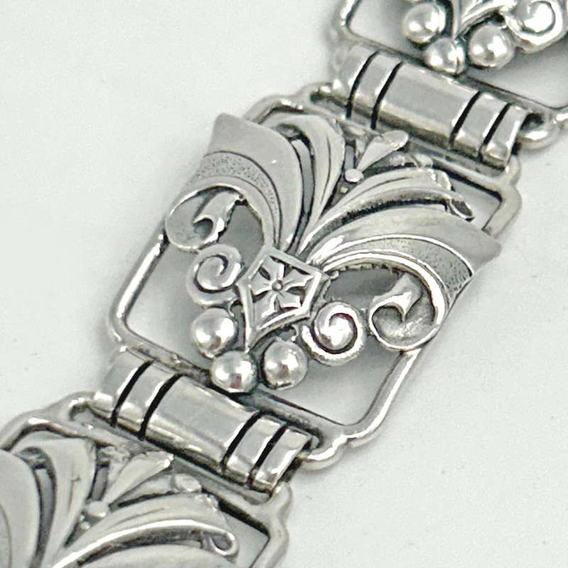 Candida Sterling Silver Fleur De Lis  Bracelet