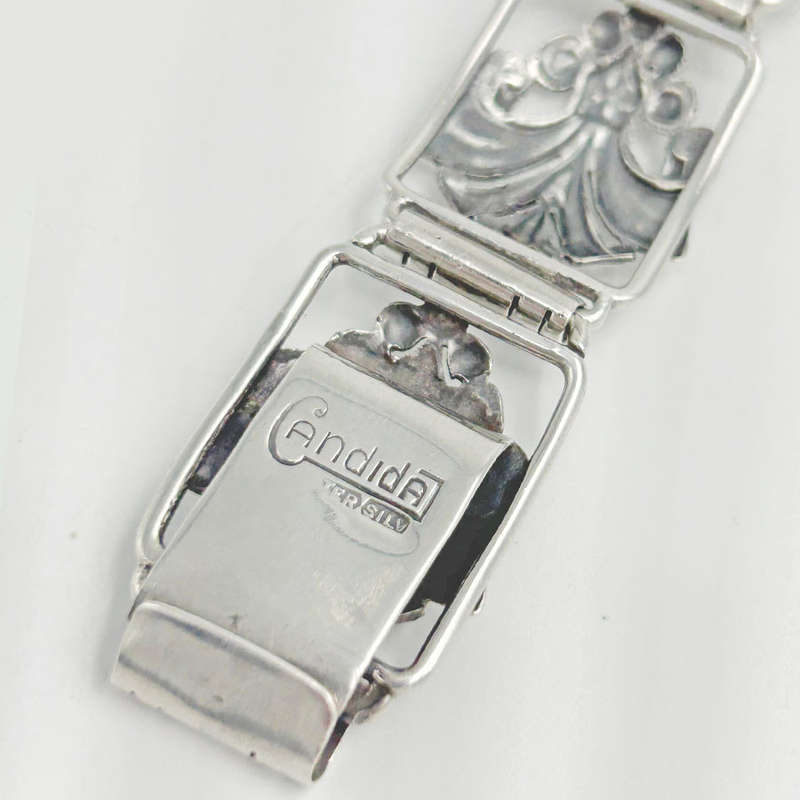 Candida Sterling Silver Fleur De Lis  Bracelet