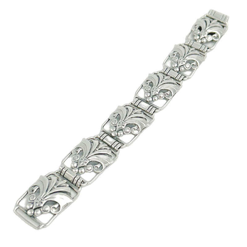 Candida Sterling Silver Fleur De Lis  Bracelet