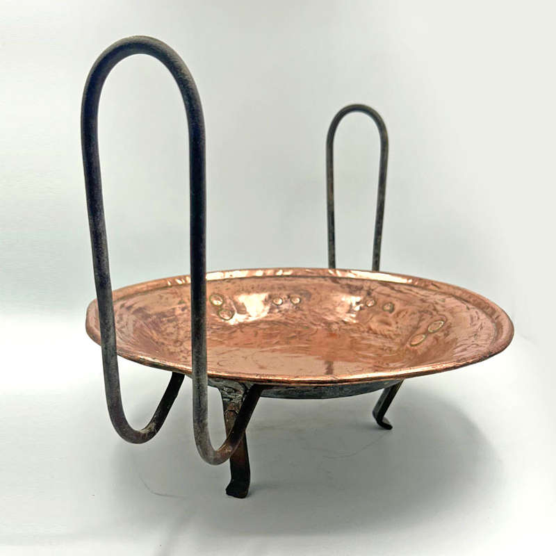 Cape Copper Tart Pan And Cover 20th Applied Handles