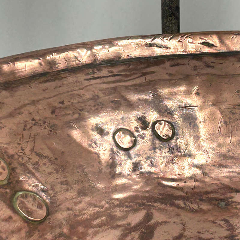 Cape Copper Tart Pan And Cover 20th Applied Handles