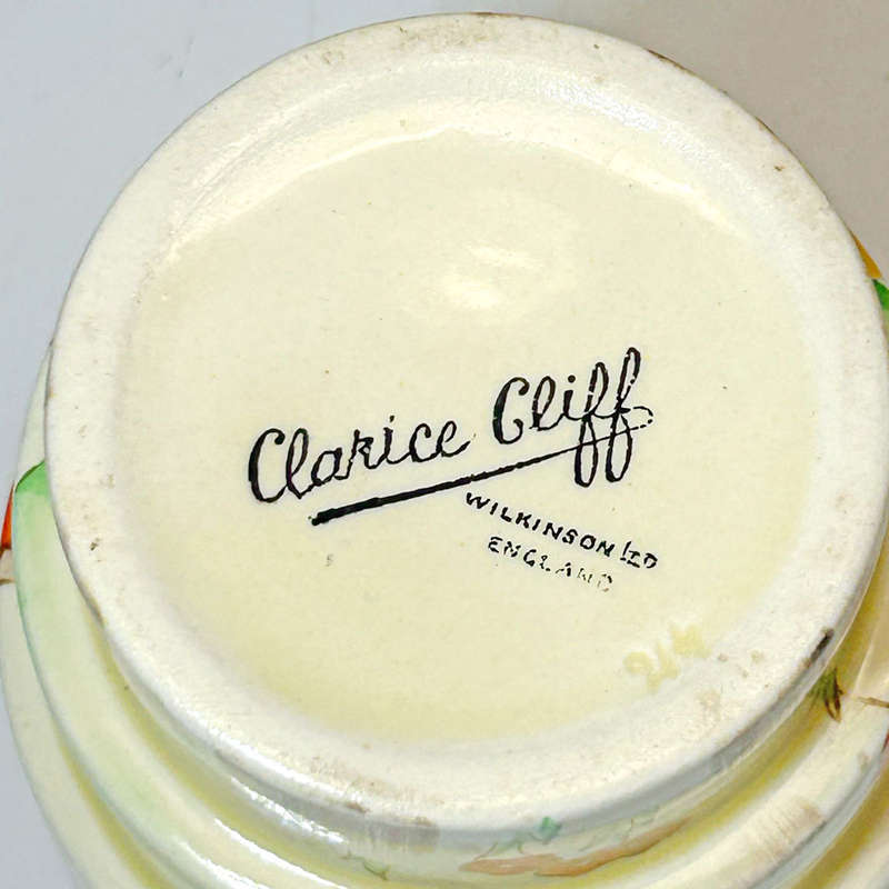 Clarice Cliff Taormina Art Deco Stepped  Vase C1930