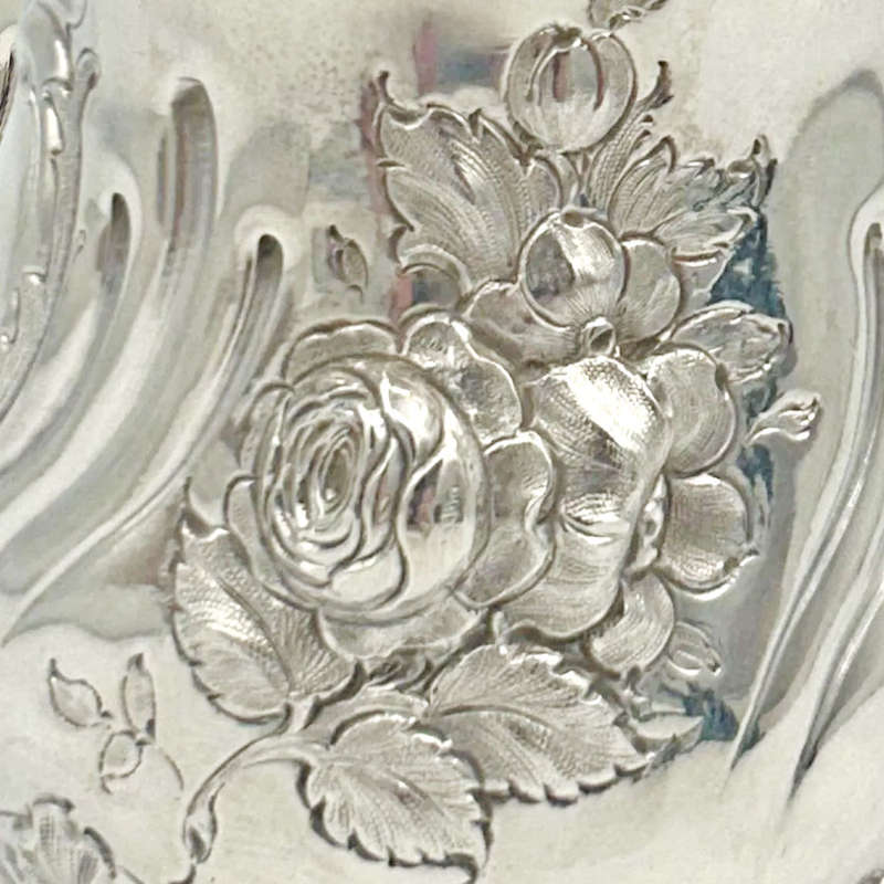 Hallmarked Silver Christening Boxed Set  Martin Hall  Sheffield 1879