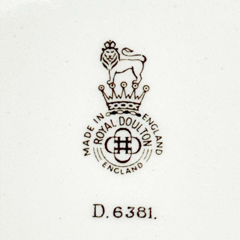 Royal Doulton Rhodes Plate Centenary Brown Colourway D6381