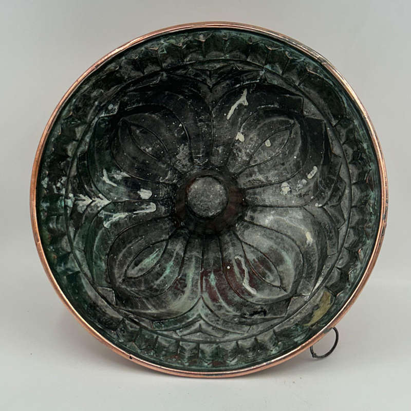 Copper Massive Jelly Mould With Hook