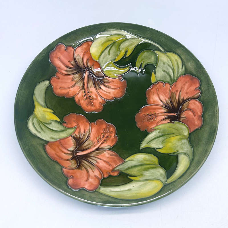 Moorcroft Coral Hibiscus Vase C1970 Bowl