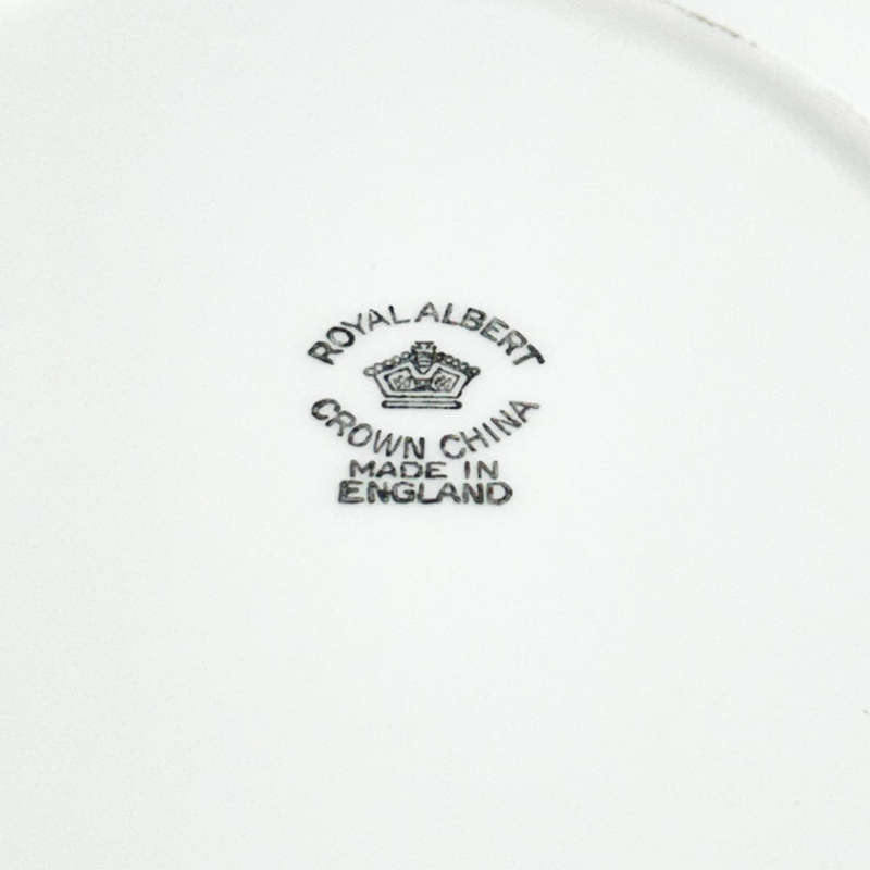 Royal Albert Solid Floral Handle Apple Blossom Large Cake Plate  86594