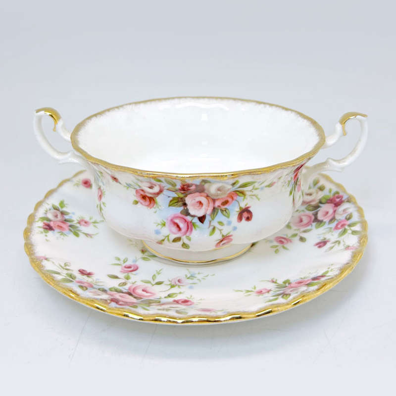Royal Albert  Cottage Garden Soup Coupe and Saucer