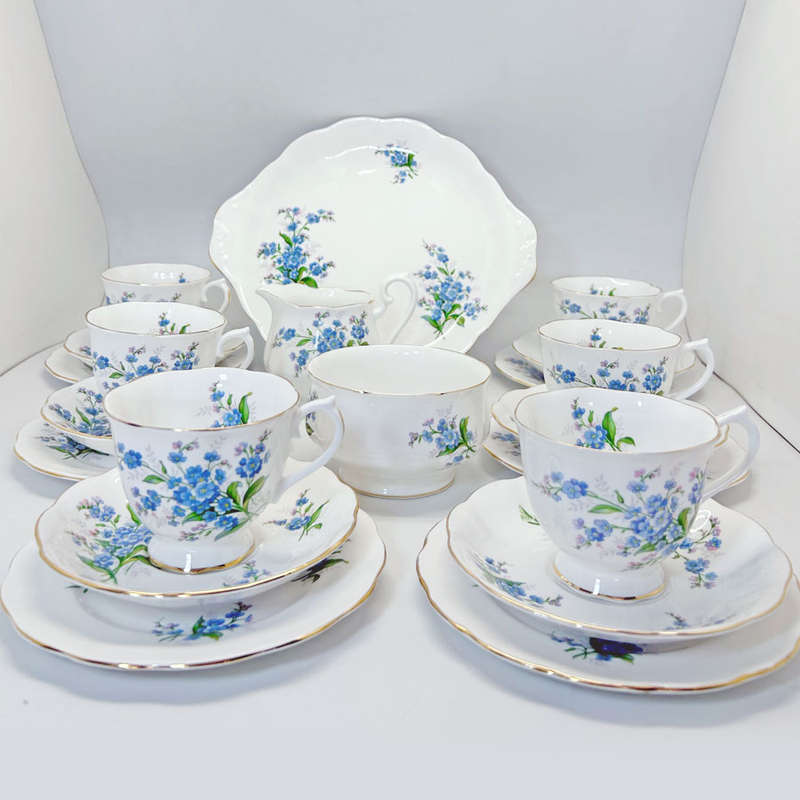 Royal Albert Forget Me Not Tea 21 Piece Tea Set