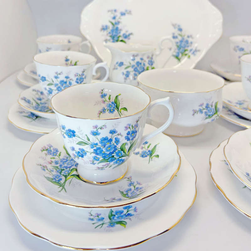 Royal Albert Forget Me Not Tea 21 Piece Tea Set