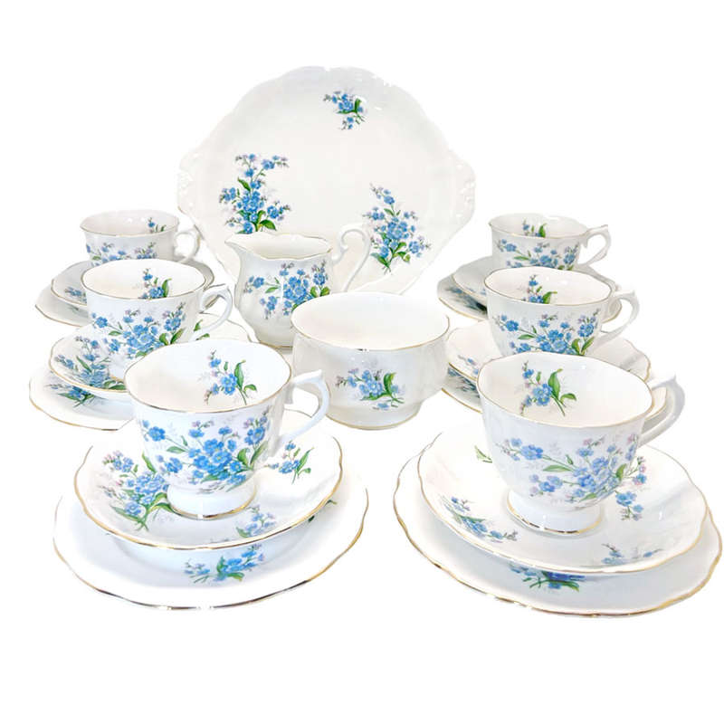 Royal Albert Forget Me Not Tea 21 Piece Tea Set