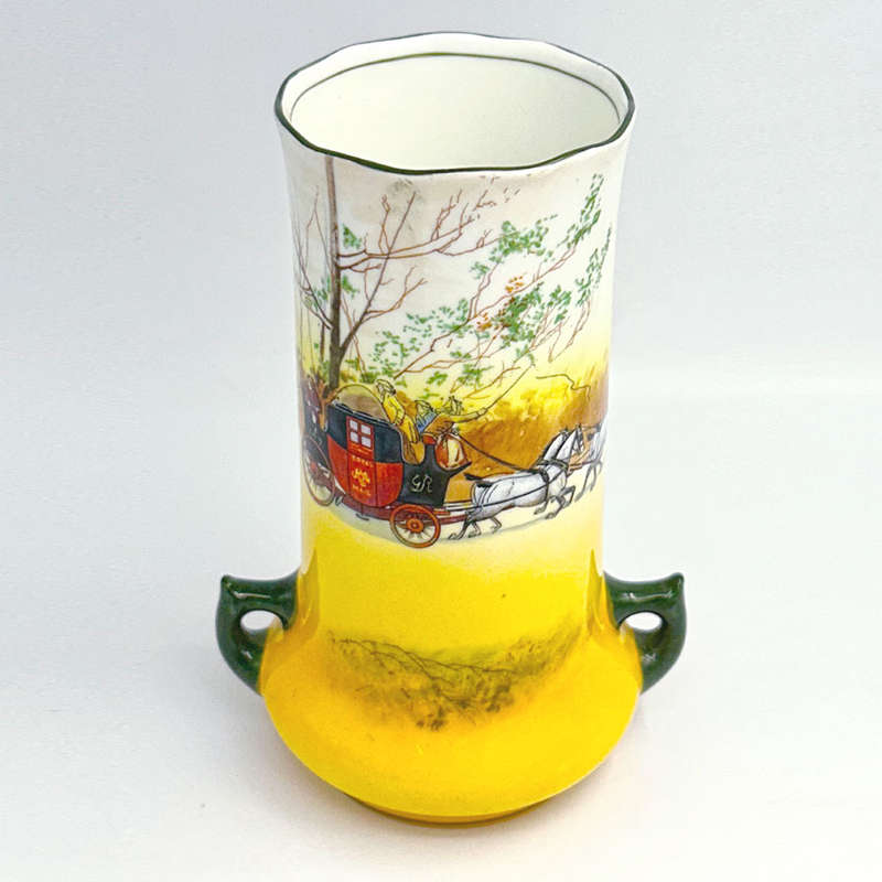 Royal Doulton Old Coaching Art Nouveau Vase 3804