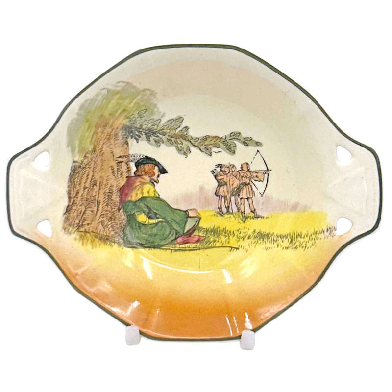 Royal Doulton Under The Greenwood Tree Robin Tab Handled Bon Bon