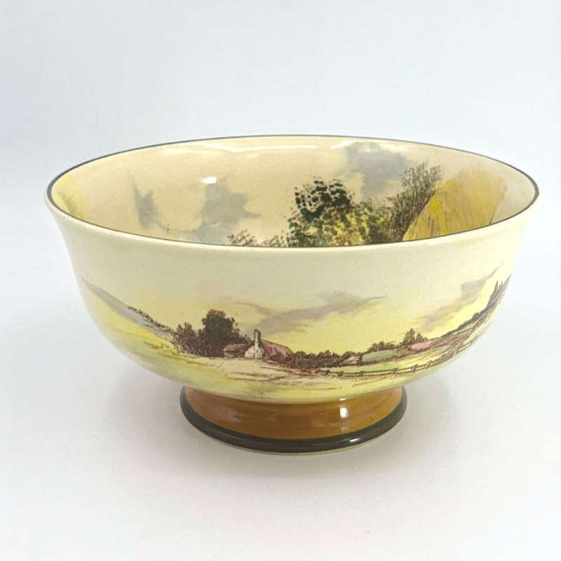 Rustic England Royal Doulton Pedestal Bowl