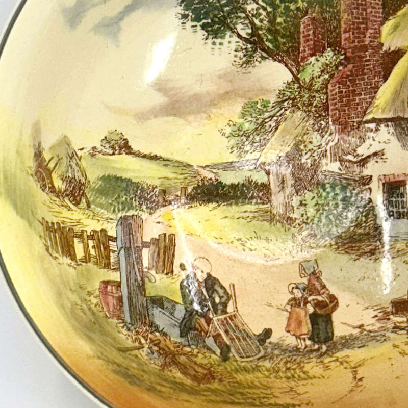 Rustic England Royal Doulton Pedestal Bowl